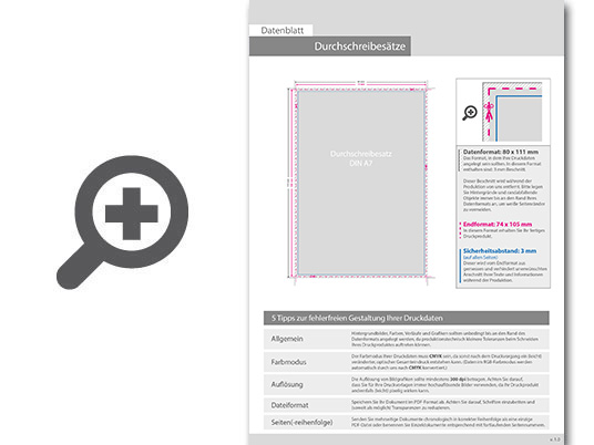 Product Bild durchschreibes__tze_din_a7_hoch__2-fach__1_0-farbig__25_s__tze_je_block