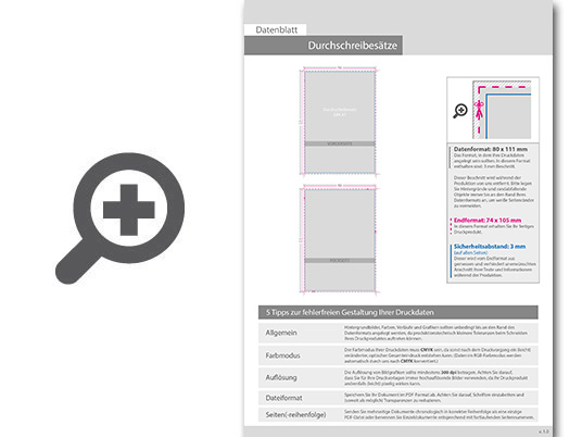 Product Bild durchschreibes__tze_din_a7_hoch__4-fach__1_1-farbig__25_s__tze_je_block