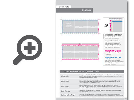Product Bild faltblatt__gefalzt_auf_quadrat_14_8_cm_x_14_8_cm__vertikaler_wickelfalz__6-seitig