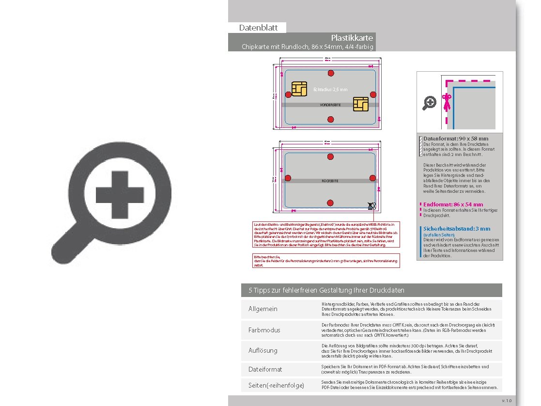 Product Bild chipkarte_sle5542_mit_lochung_4_4_farbig_bedruckt_auf_silbernem_hintergrund